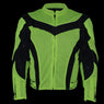 (ARCHIVED) Xelement CF-6019-66 Men's 'Invasion' Neon Green Textile Armored Motorcycle Jacket