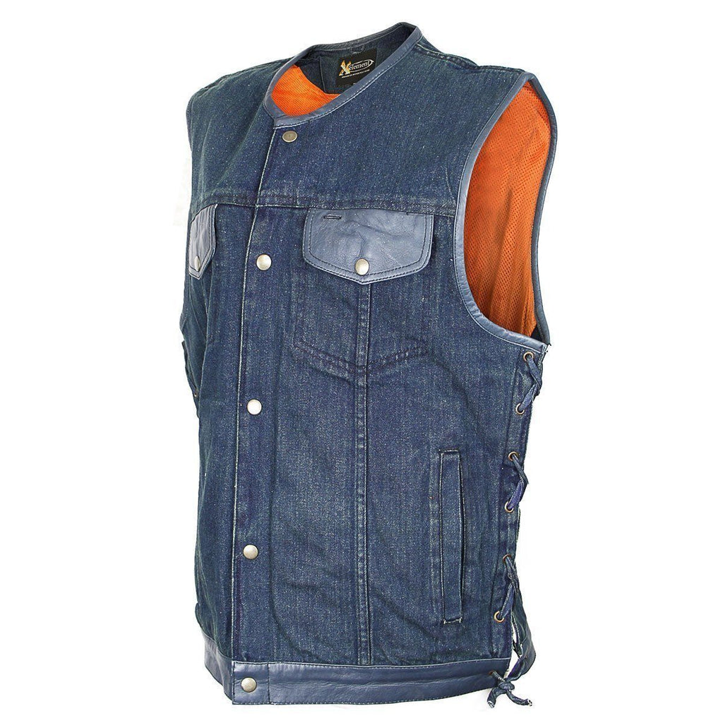 Tailor Service for Sewing Patches onto Leather Vest · Blue Knights