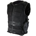 Xelement XS-39088 Men's Black 'Holster' Tactical Street Armored Vest with Gun Holster