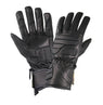 Xelement XG451 Men's Black Premium Leather Padded Riding Gloves