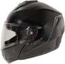 HAWK Helmets FX ST 11121 Glossy Black Modular Motorcycle Full Face Helmet for Men & Women with Dual Flip Up Sun Visor DOT Approved for Bike Scooter ATV UTV Chopper Skateboard