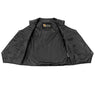 Xelement B320 Black Motorcycle Vest for Women - Ladies Real Genuine Leather Biker Gilet