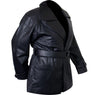 Ladies Lucky Leather 116 Cowhide Leather Coat with Double Lapel Collar