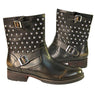 Xelement Men's Engineer Stud Brown Leather Boots