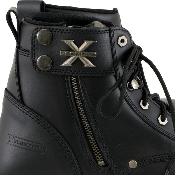 Xelement 1505 Men's Black Advanced Lace-Up Motorcycle Boots