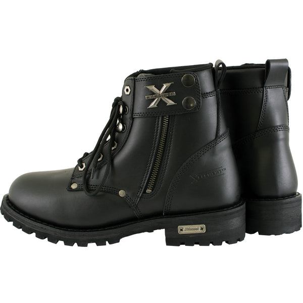 Xelement 1505 Men's Black Advanced Lace-Up Motorcycle Boots