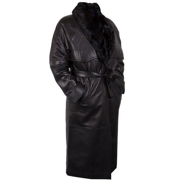 Ladies Lucky Leather 226 Soft Touch Lambskin Leather Long Coat