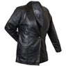 Ladies Lucky Leather 318-C Cowhide Leather Blazer with Single Button Closure
