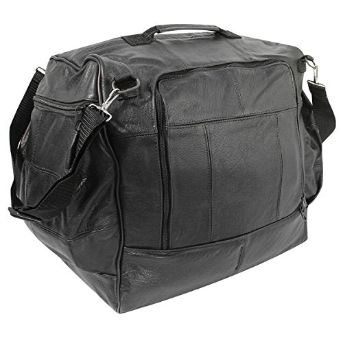 Xelement 1533 Black Premium Leather Large Sissy Bar Bag