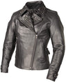 Xelement XS-783 Women's Black Leather Punk Studded Jacket