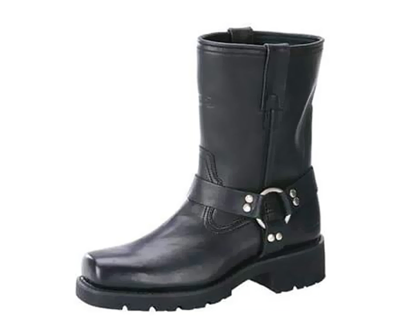 X Element Xelement 1436 Men's Black Short Harness Motorcycle Boots