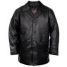 Lucky Leather 960C Men's Black Cowhide Leather Car Coat