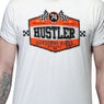 Men's Officially Licensed Hustler HST-590 'Hardcore Biker' White T-Shirt