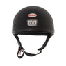 Outlaw Helmets T68 Matte Black Motorcycle Half Helmet for Men & Women DOT Approved - Adult Unisex Skull Cap for Bike Scooter ATV UTV Chopper Skateboard