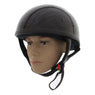 Outlaw Helmets T68 Glossy Black Motorcycle Helmet for Men & Women DOT Approved - Adult Unisex Skull Cap for Bike Scooter ATV UTV Chopper Skateboard