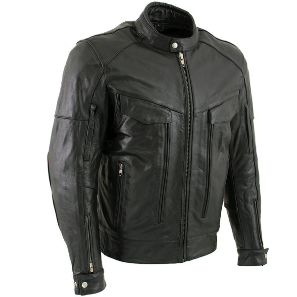 Maker of Jacket Biker Jackets Build for Speed Men's Leather Black