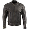 Xelement B7496 'Bandit' Men's Retro Distressed Brown Leather Jacket with X-Armor Protection
