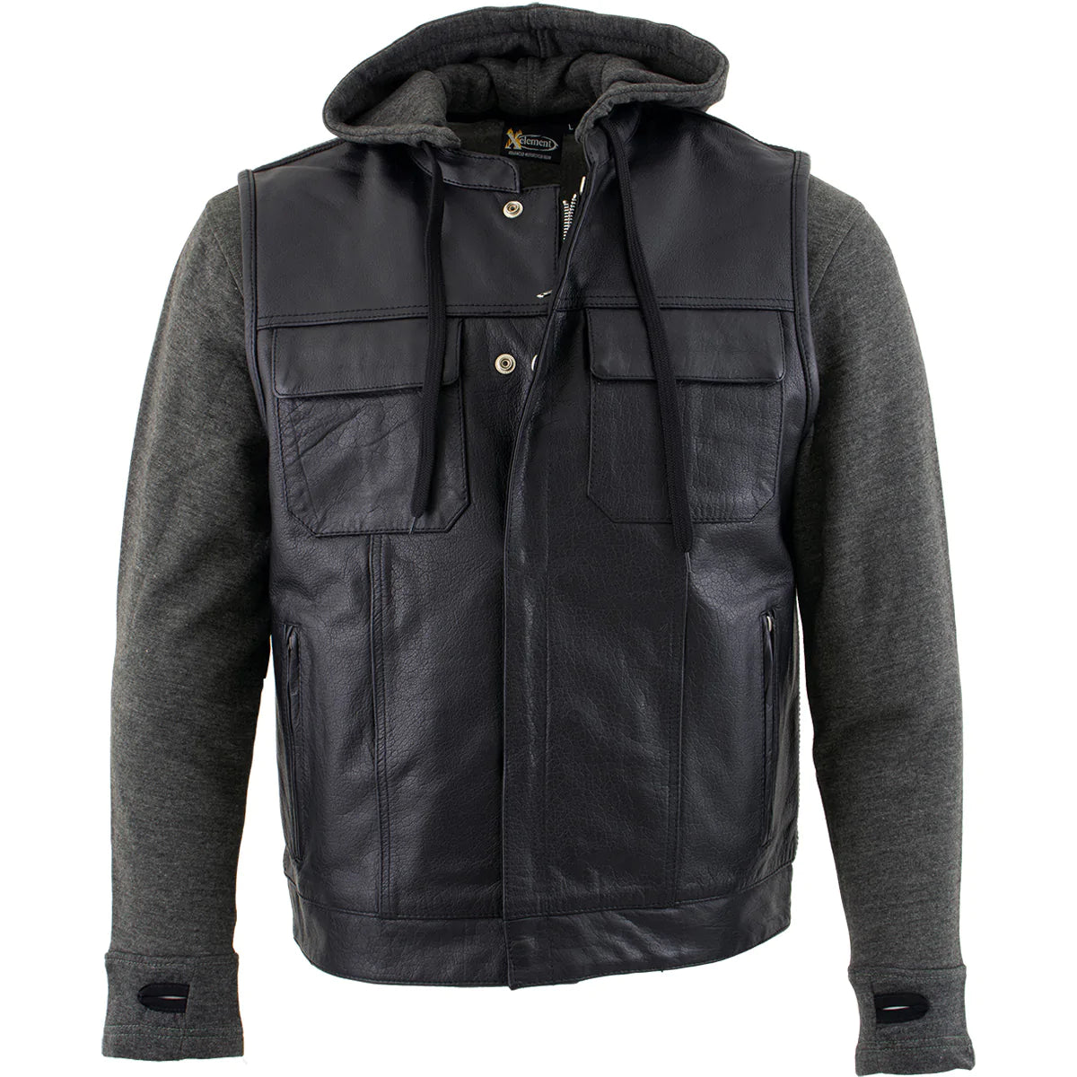 Vest jacket hot sale with hoodie