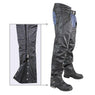 Xelement BXU3026CL 'Drifter' Men's Black Leather Chaps