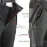 Xelement CF2131 Men’s ‘Road Racer’ Black Tri-Tex and Leather Motorcycle Racing Pants with X-Armor Protection