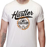 Men's Officially Licensed Hustler HST-540 'Born to Ride Freedom' White T-Shirt