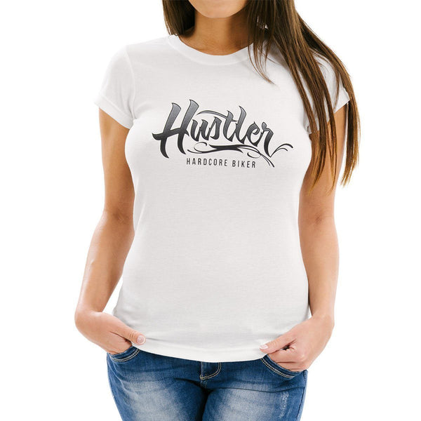Ladies Officially Licensed Hustler HST-710 'Hustler Hardcore' White Tee