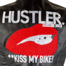Xelement HSVT 310 Motorcycle Leather Vest For Women - Kiss My Bike - Premium Genuine Ladies Biker Club Gilet