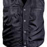 Xelement 202 USA Flag Motorcycle Leather Vest For Men - US Flag Design - Premium Genuine Biker Club Gilet
