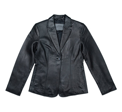 Lucky Leather L802 Black Women's Leather Blazer Jacket