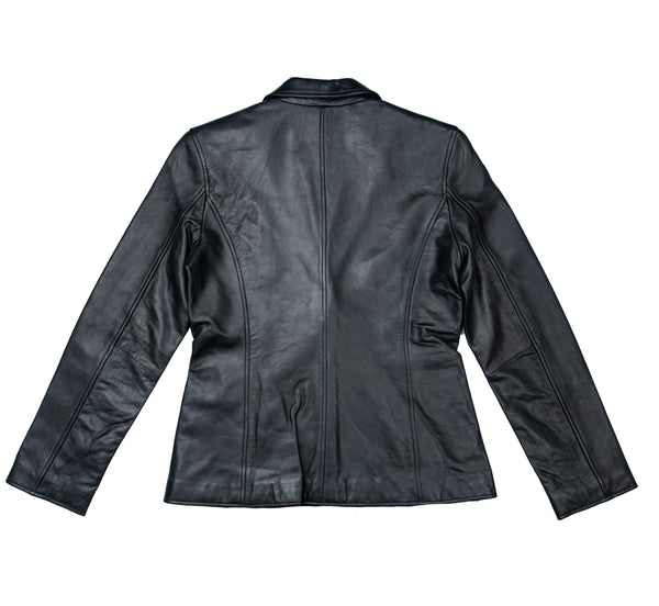Lucky Leather L802 Black Women's Leather Blazer Jacket