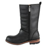 Xelement LU9615 Men's Black Double Zipper Motorcycle Engineer Boots