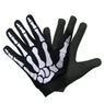 Xelement XG148455 Men's Black Mechanical Textile Fabric Skeleton Hand Motorcycle Gloves