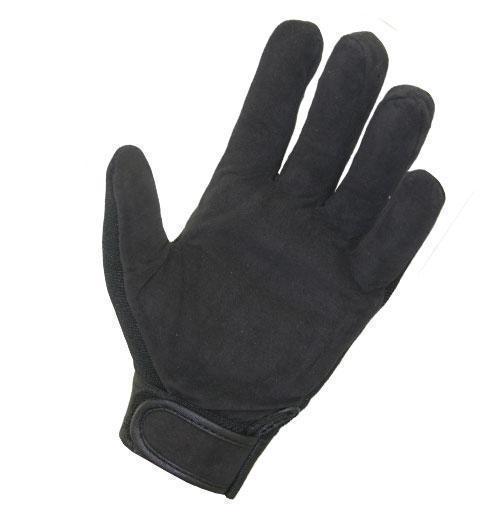 Xelement XG44607 'Hardcore Mohawk' Men's Black Textile Mechanic Skull Gloves