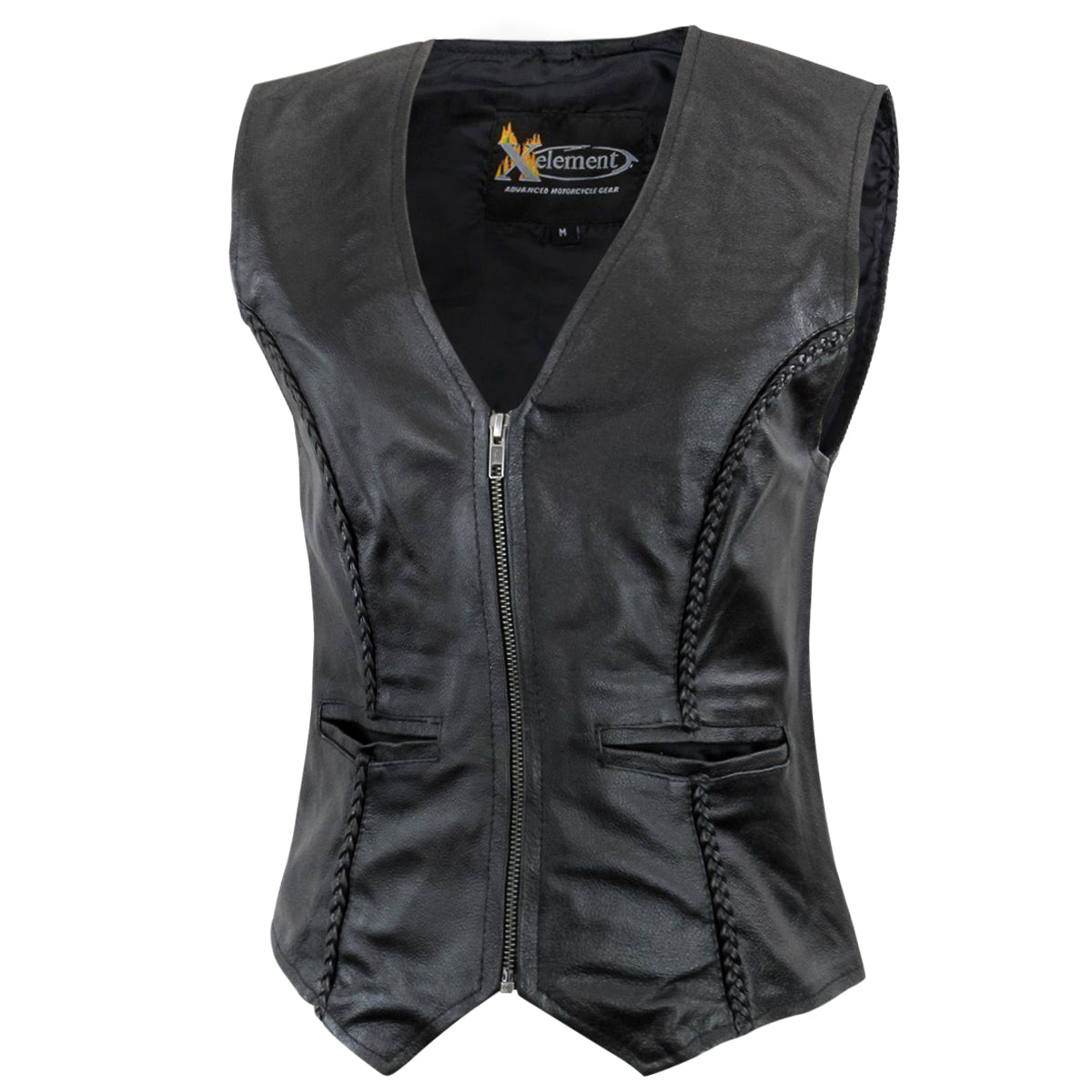 leren vest multi pocket viking style zipper 20209 - Vuursteen leren vest multi pocket viking style zipper 20209 - Vuursteen