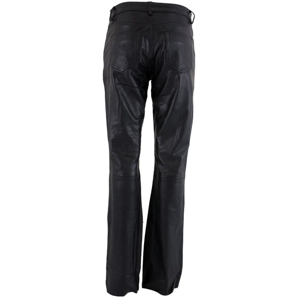 Xelement XS679 Ladies 'Nubile' Classic Black Buffalo Leather Pants